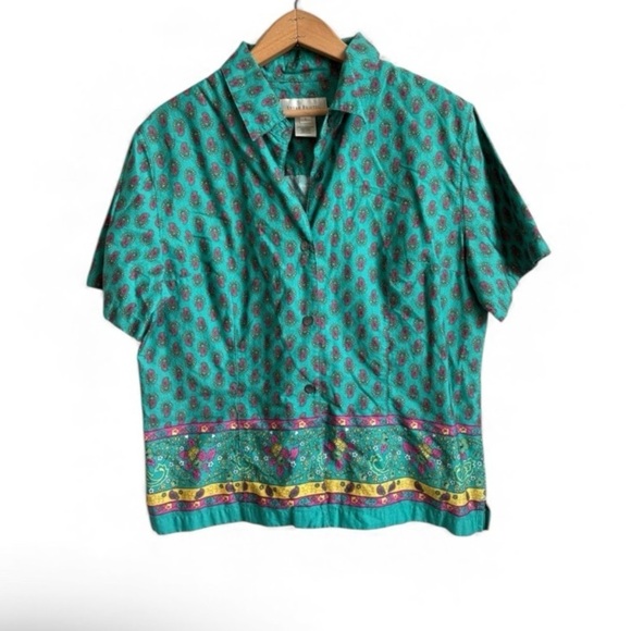 Susan Bristol Tops - Vintage Susan Bristol Button Up Shirt Size Large